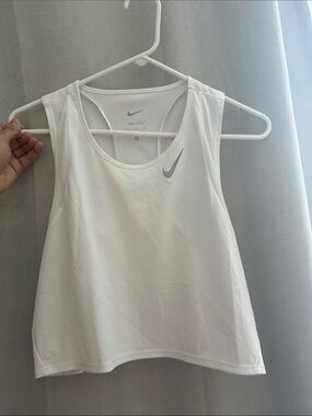 Nike White Dri-FIT Women's Athletic Tank